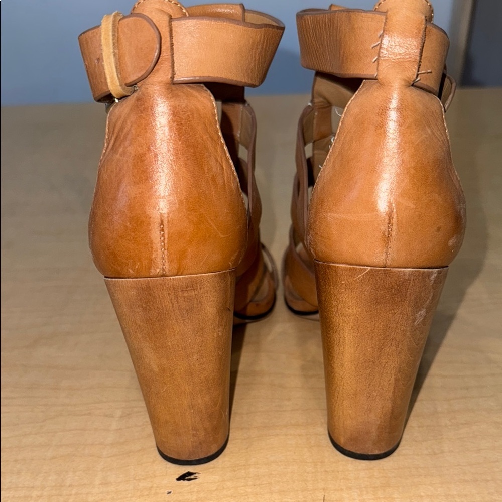 Dolce Vita Tan Strappy Heels - Picture 4 of 5